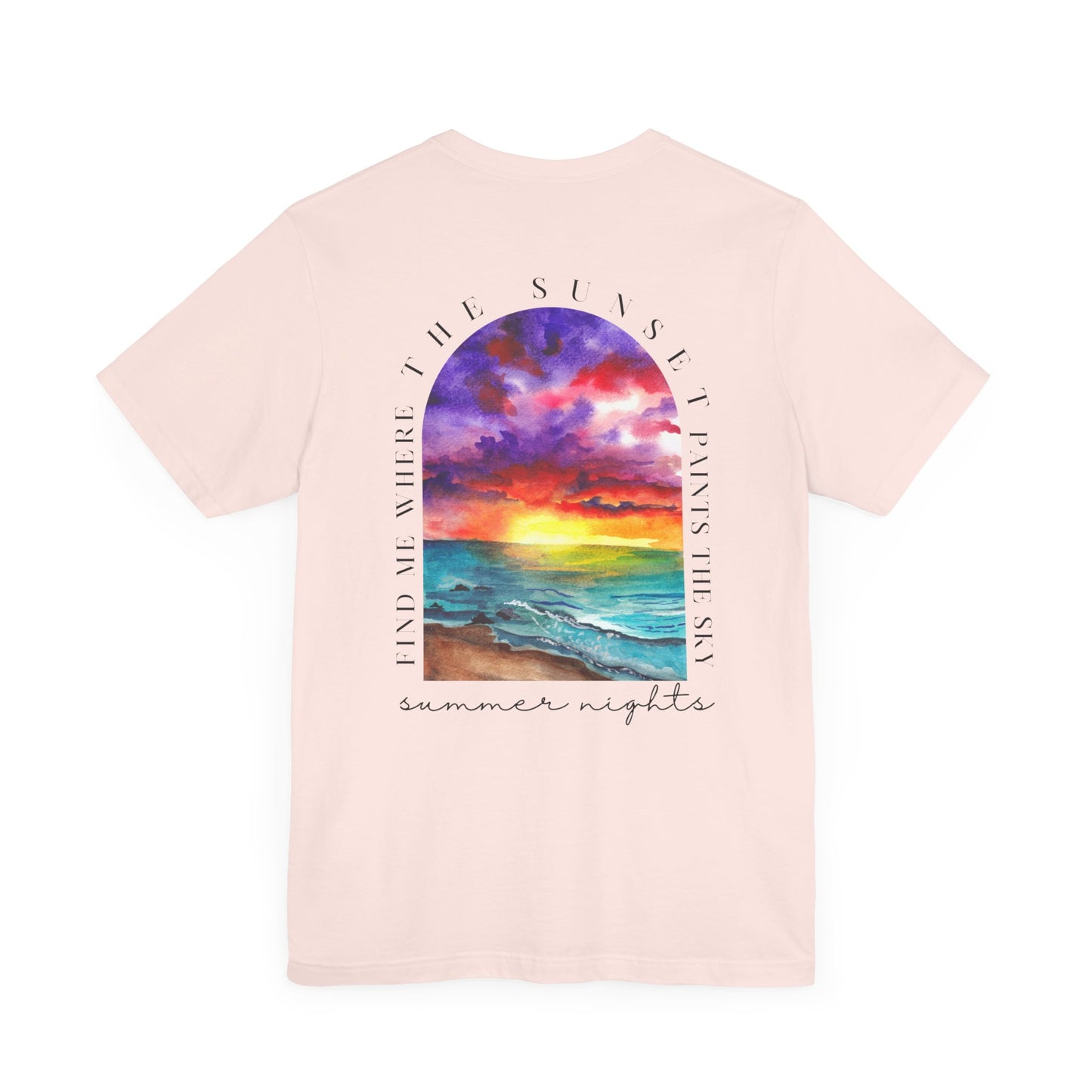 Sunset Lovers Tee, Summer Vibes T-Shirt, Unisex Graphic Tee, Beach Sunset Shirt