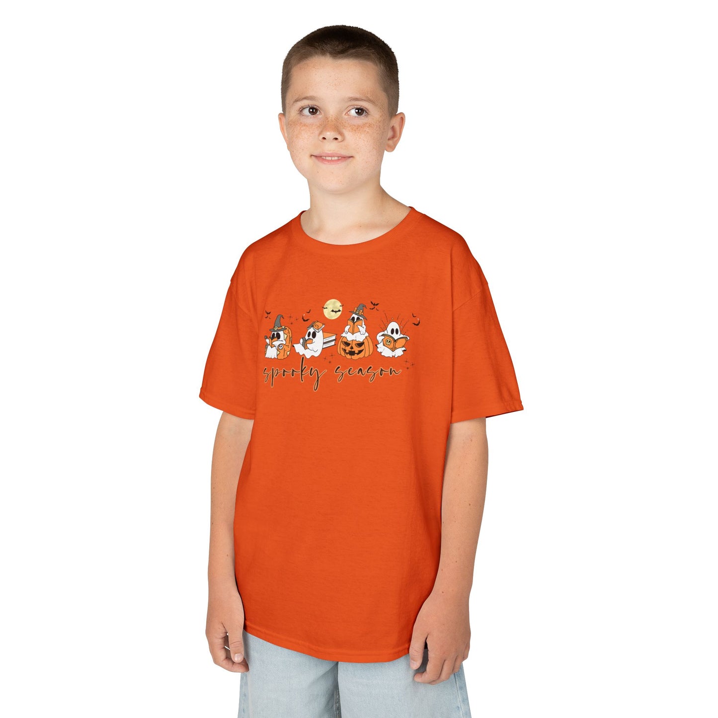 Spooky Season- Reading Ghosts- Halloween - Kids Cotton™ Tee