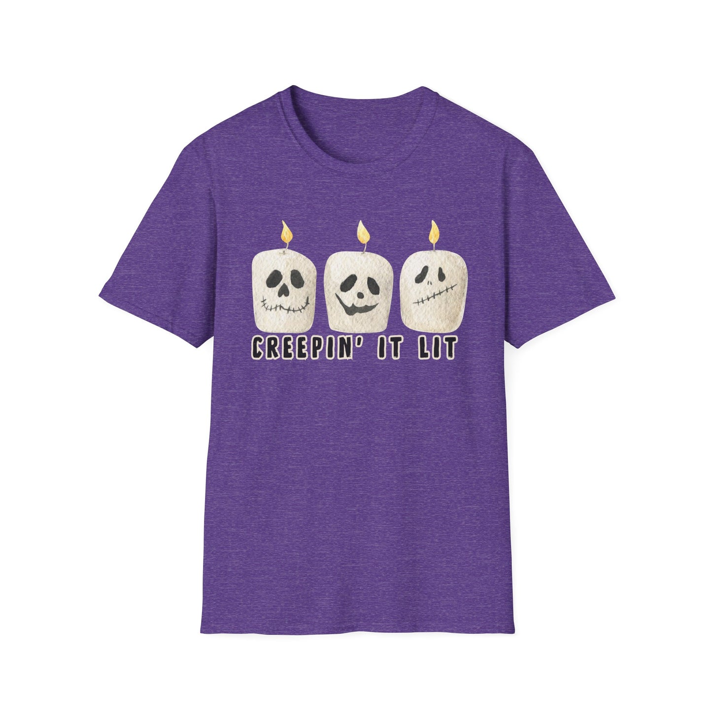 Creepin' it Lit Halloween Themed T-Shirt- Unisex Softstlye