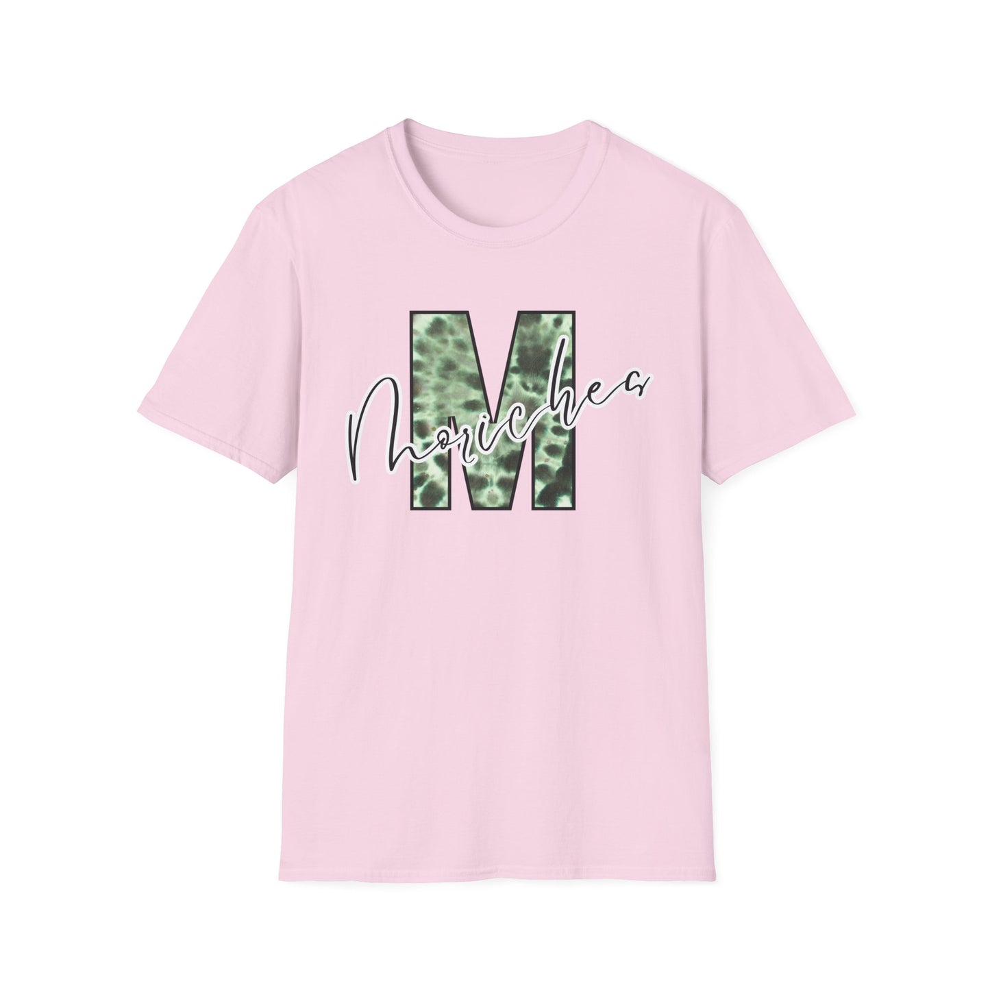 Tie Dye Moriches Stylish Unisex Softstyle T-Shirt with Moriches Design