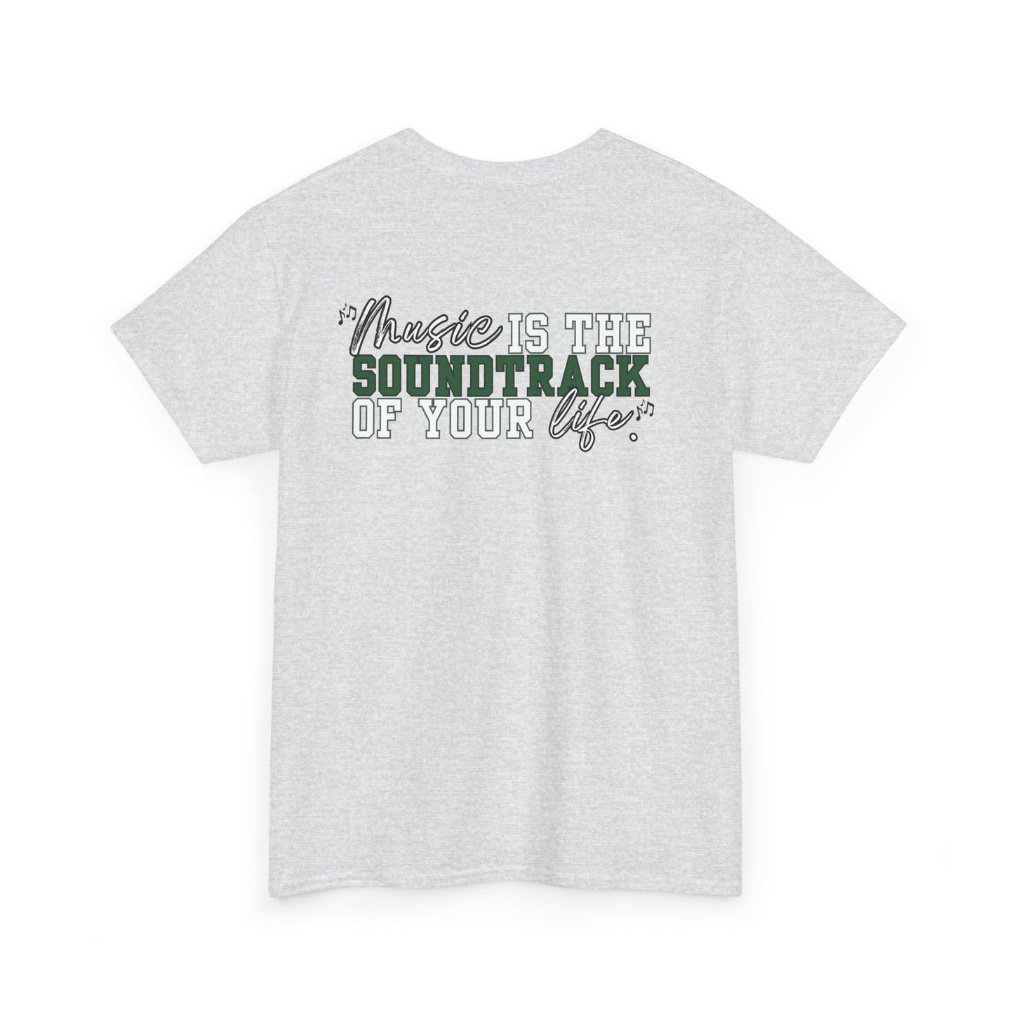 Floyd Music Heavy Cotton Tee - "Music is the Soundtrack of Your Life" Unisex T-Shirt- Personalized