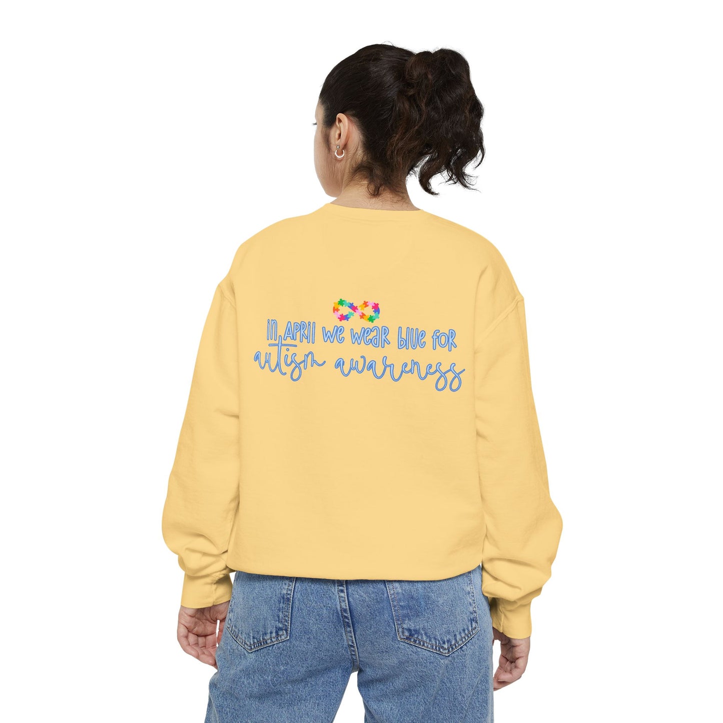 Autism Awareness Puzzle Piece & Ribbon Sweatshirt — Awareness Collection