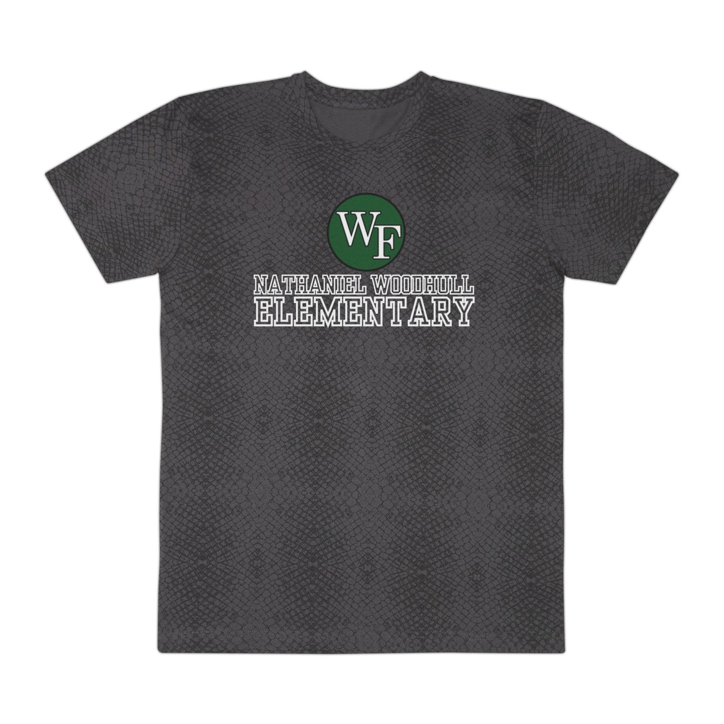 Woodhull Men's Fine Jersey Tee - ALL CAPS BACK- (Fun Prints), School Spirit Shirt