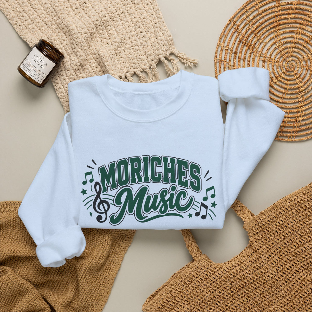 Moriches Music Sweatshirt — "Making Music and Magic at Moriches" Crewneck