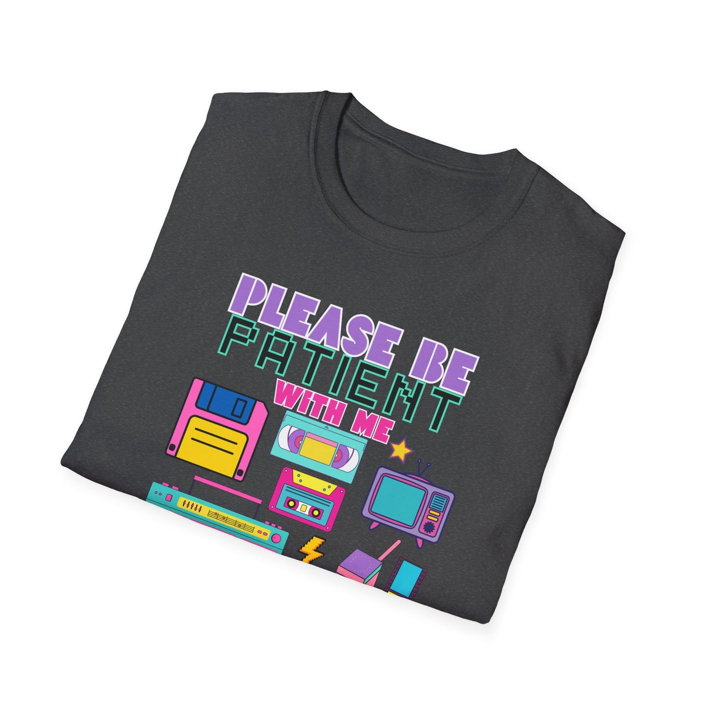 Retro 90's T-Shirt - Please Be Patient, Teacher Vintage- Unisex Graphic Tee