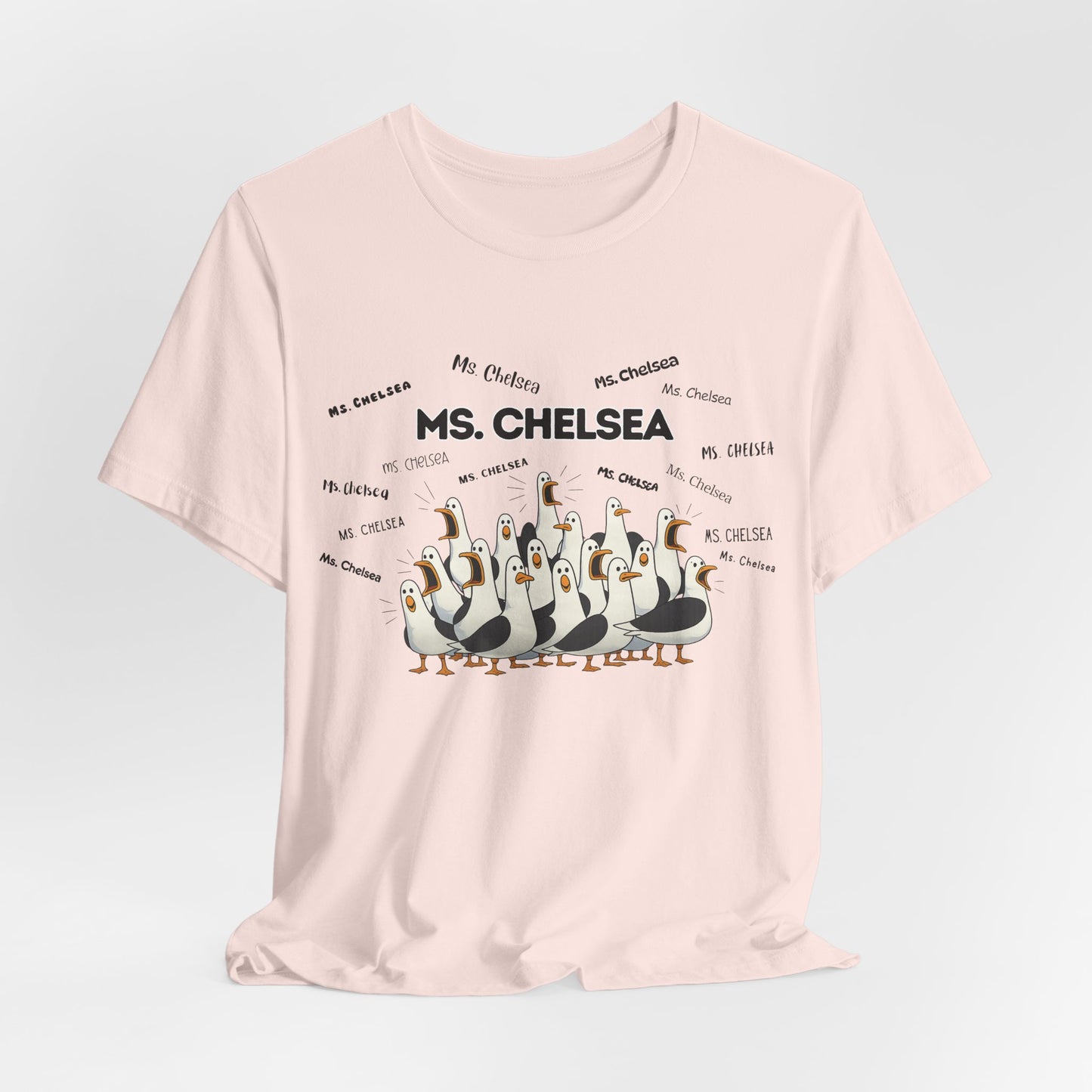 Ms. Chelsea- Penguin Choir T-Shirt — Funny Teacher Personalized Tee
