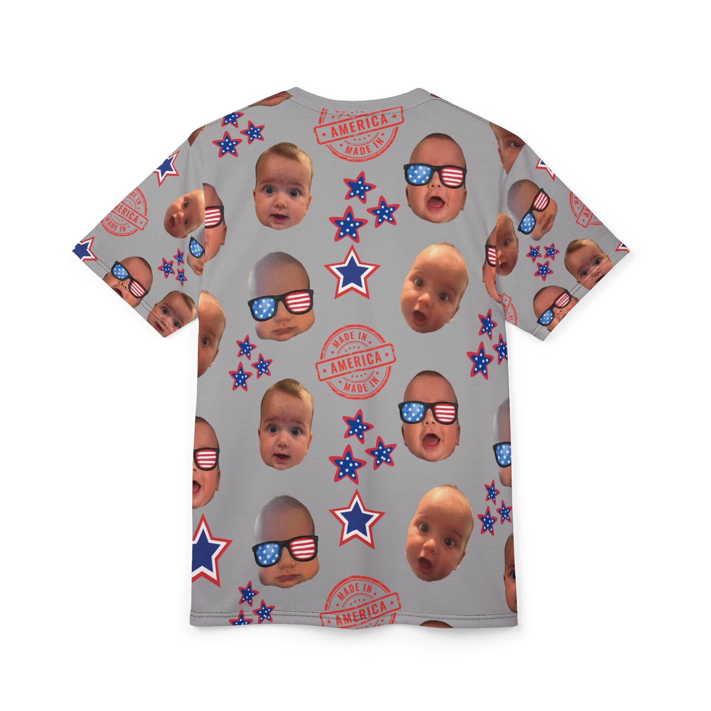 Alyssa-  Grey All American Dad, Unisex Fan Shirt- Personalized