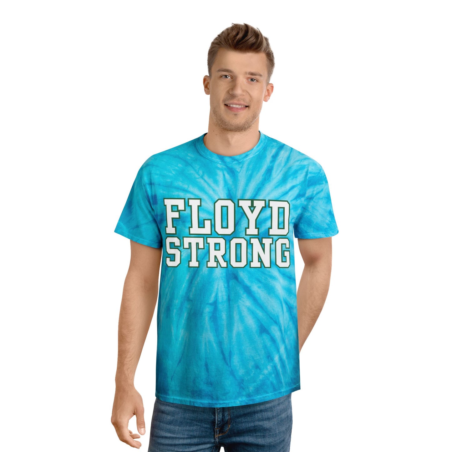 Floyd Strong Tie-Dye Tee - Bright Yellow Cyclone T-Shirt for Positive Vibes