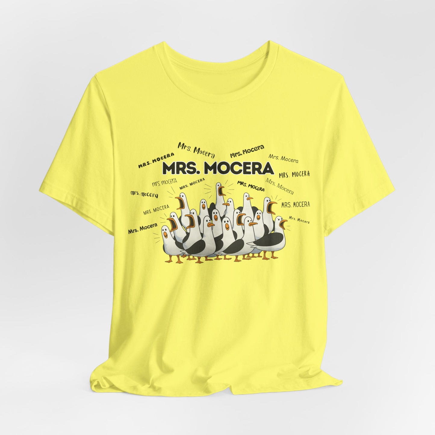Mrs. Mocera- Penguin Choir T-Shirt — Funny Teacher Personalized Tee