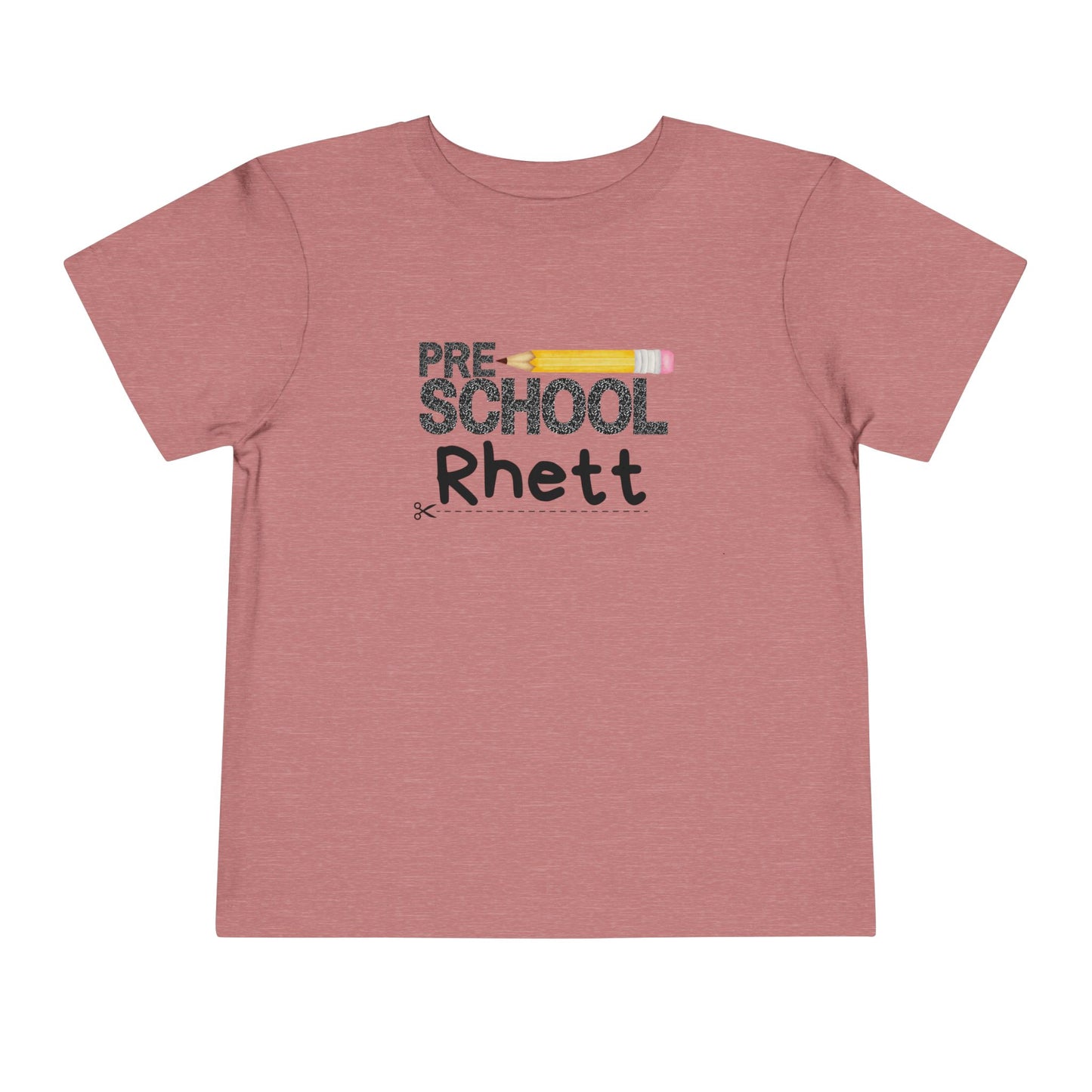 Preschool Boy Toddler Tee- Personalized - Back to School Shirt for Kids