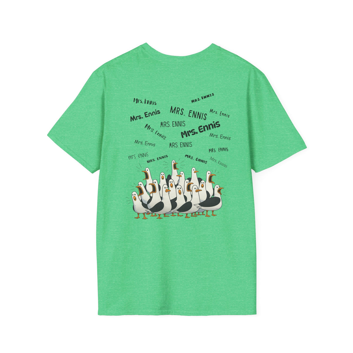 Mrs. Ennis- Seagull Crew Graphic T-Shirt — Personalized