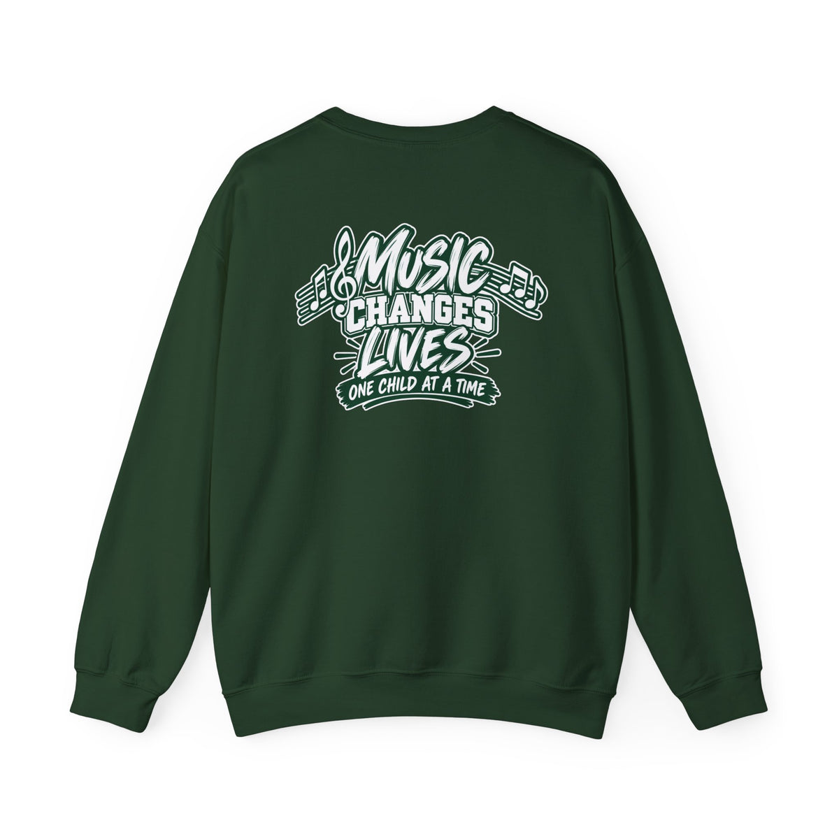 Moriches Music Sweatshirt — "Music Changes Lives One Child at a Time" Crewneck