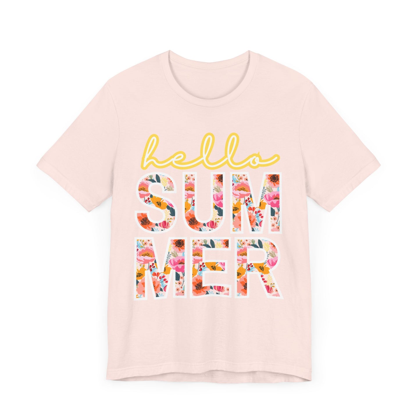 Hello Summer Tee, Summer Shirt, Unisex T-Shirt, Vacation Apparel, Gift for Beach Lovers