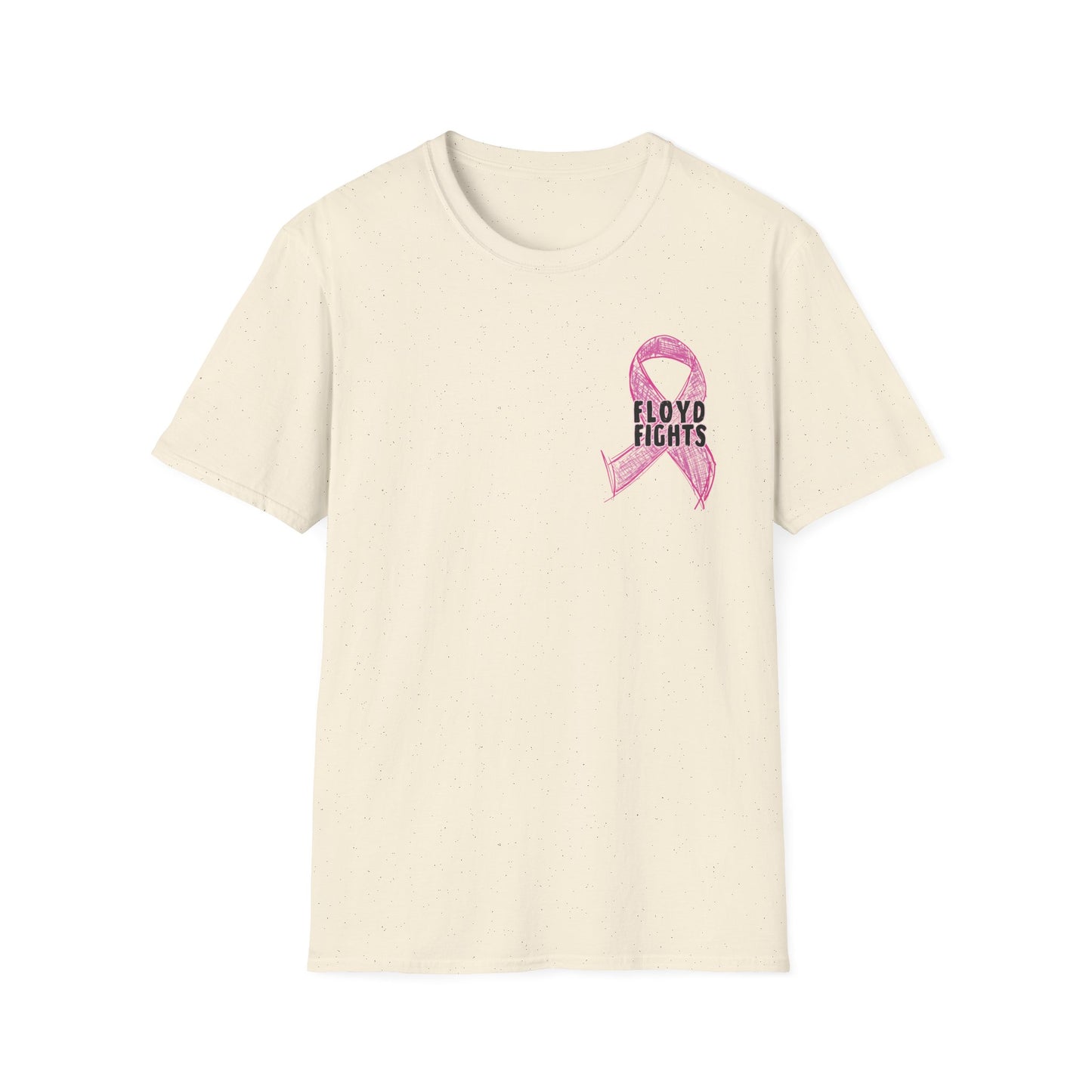 FLOYD FIGHTS Ribbon Breast Cancer Awareness T-Shirt | Softstyle Tee
