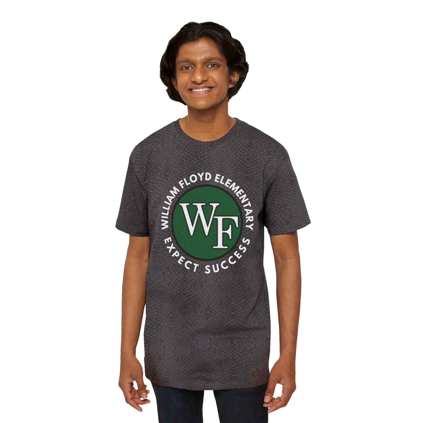 WFE Men's Fine Jersey Tee - ALL CAPS BACK- (Fun Prints), School Spirit Shirt