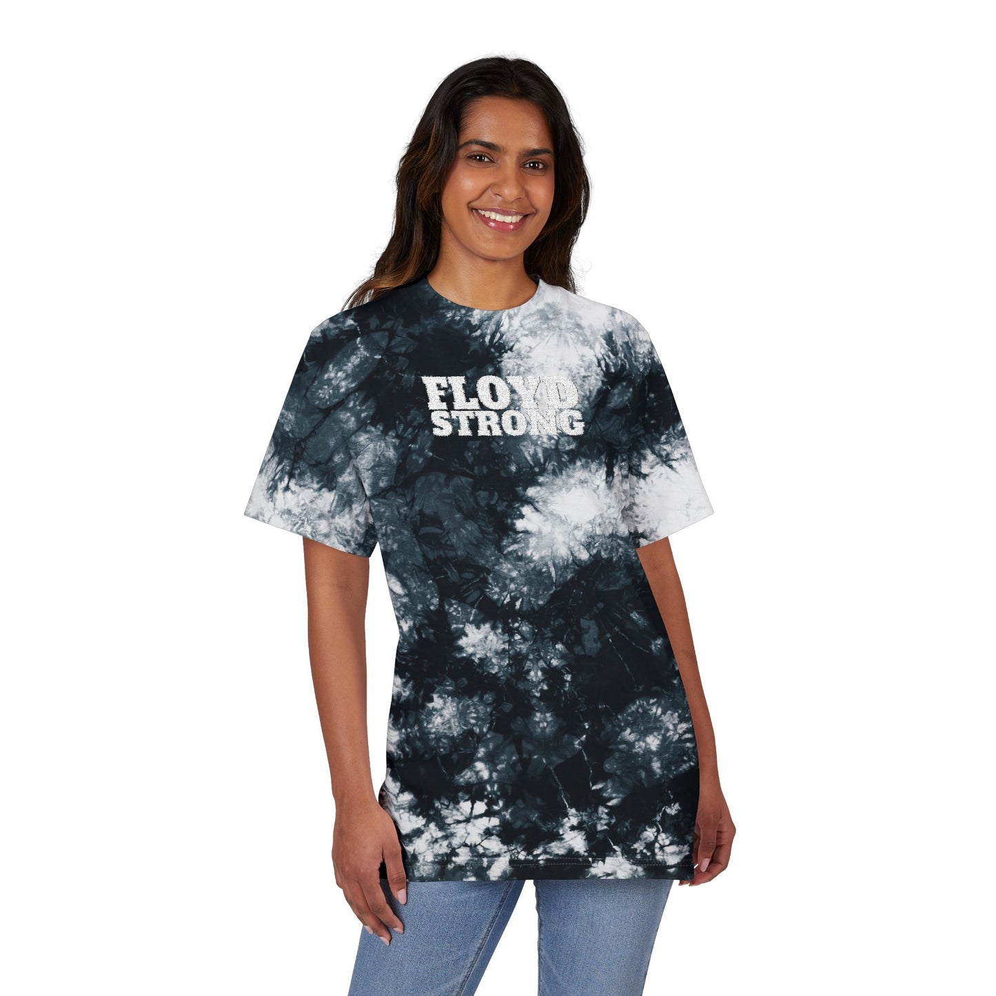 FLOYD STRONG Tie-Dye T-Shirt -Embroidered