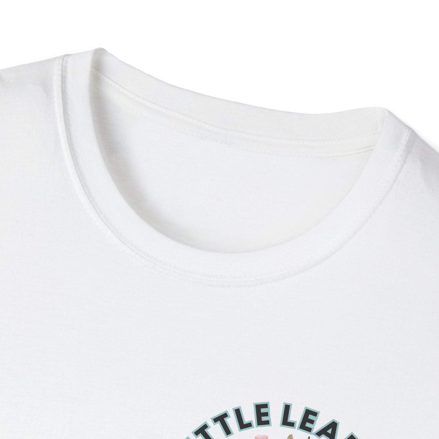 Little Leaders Teacher w/ Backpack Design Unisex Softstyle T-Shirt