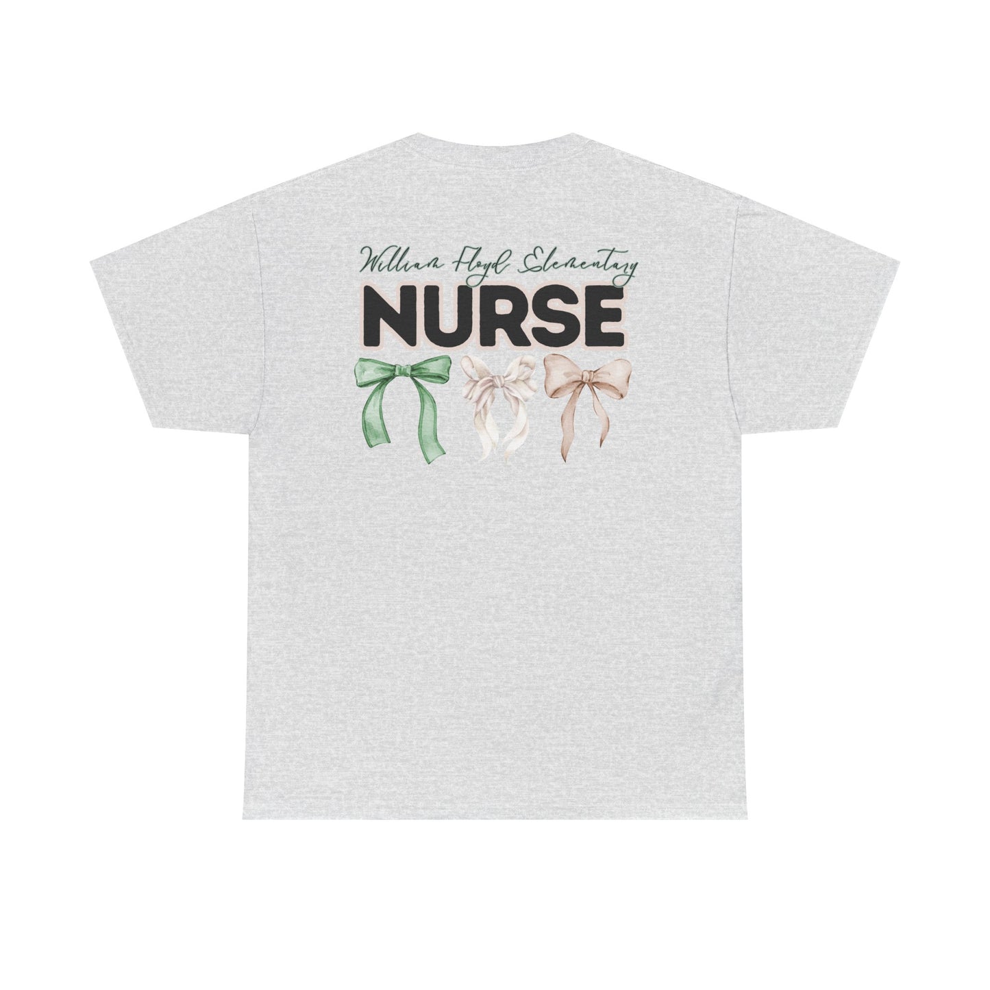 WFE Nurse and Bows- Unisex Heavy Cotton Tee with Bow Design