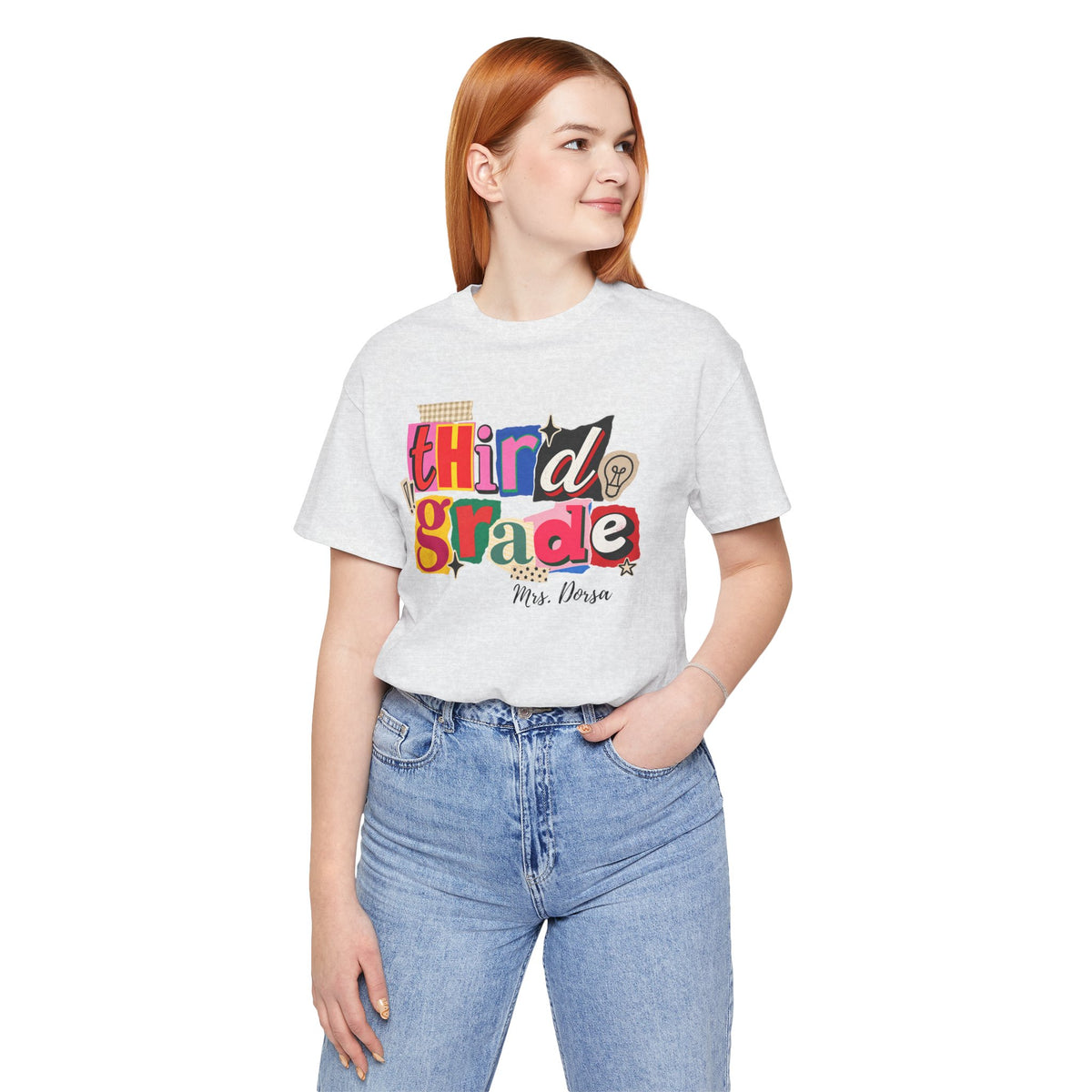 Dorsa- Third Grade Teacher T-Shirt – Personalized