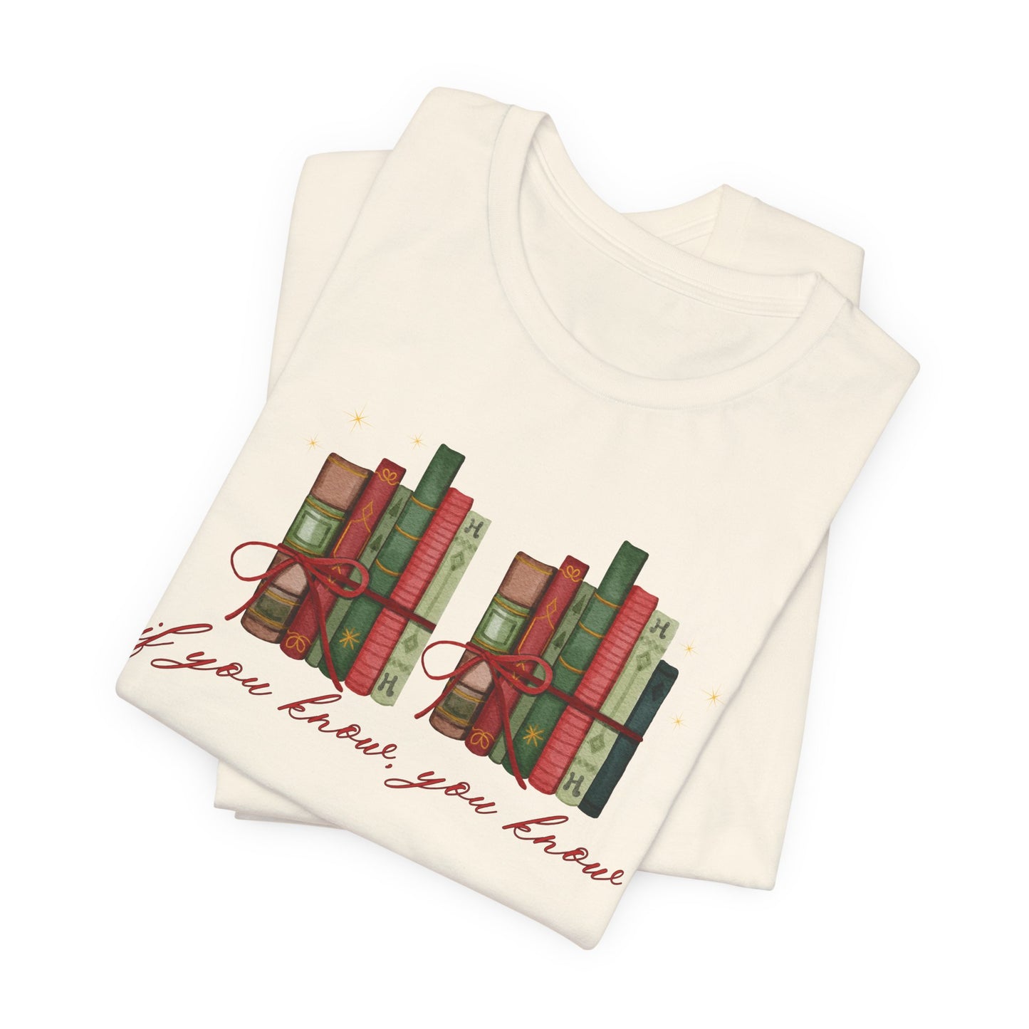 6-7 Books, "if you know you know"— Christmas Unisex T‑Shirt