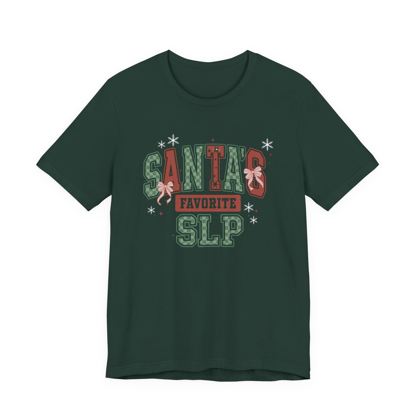 Santa's Favorite SLP — Christmas Unisex T‑Shirt