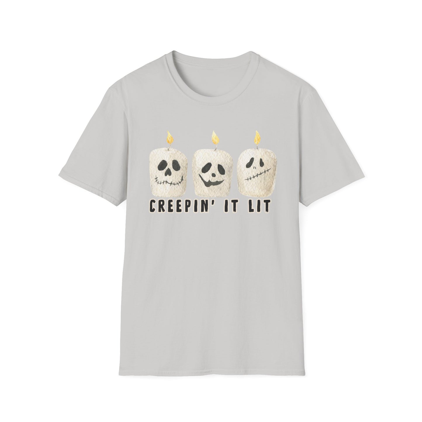 Creepin' it Lit Halloween Themed T-Shirt- Unisex Softstlye
