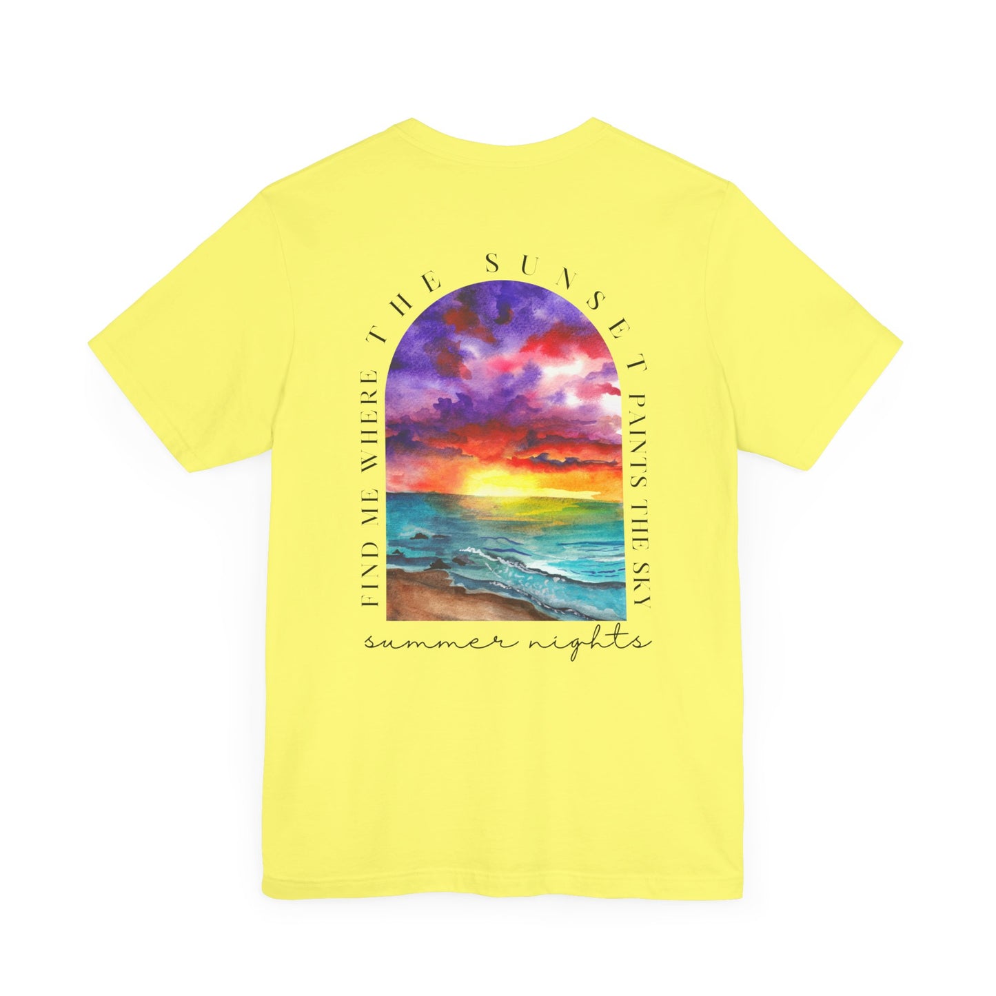 Sunset Lovers Tee, Summer Vibes T-Shirt, Unisex Graphic Tee, Beach Sunset Shirt