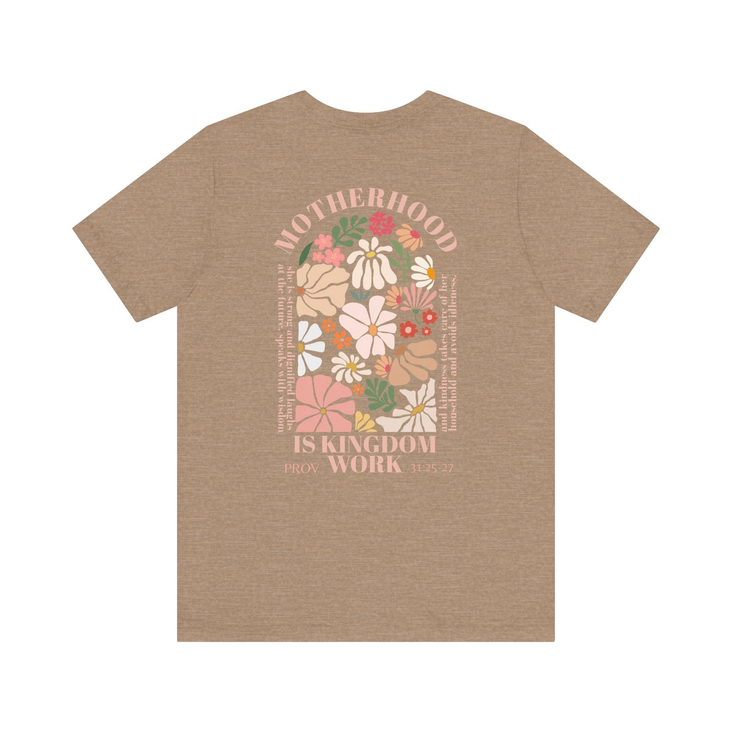 Inspirational Motherhood Graphic Tee – Comfortable Unisex Jersey Short Sleeve Shirt