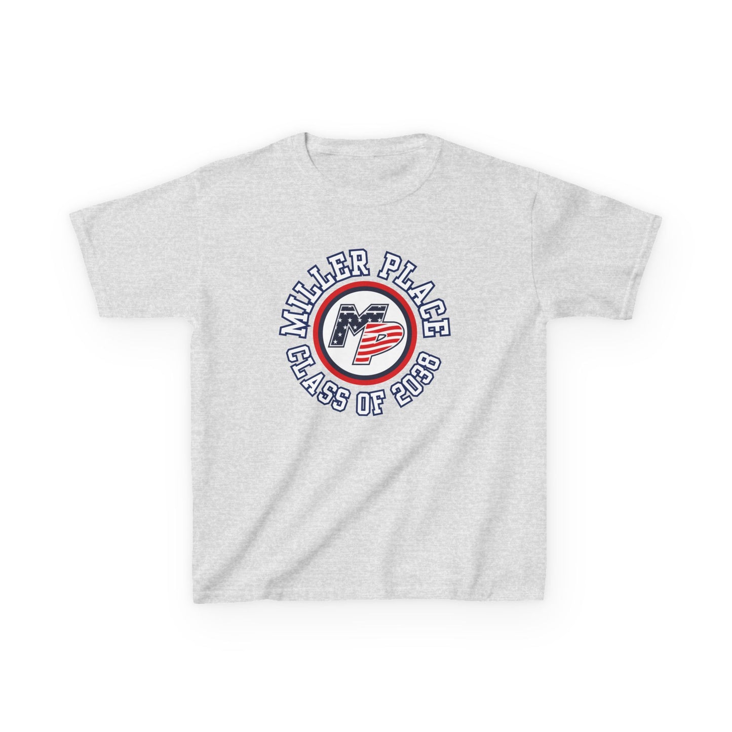 Miller Place Class of 2038 Kids Heavy Cotton Tee