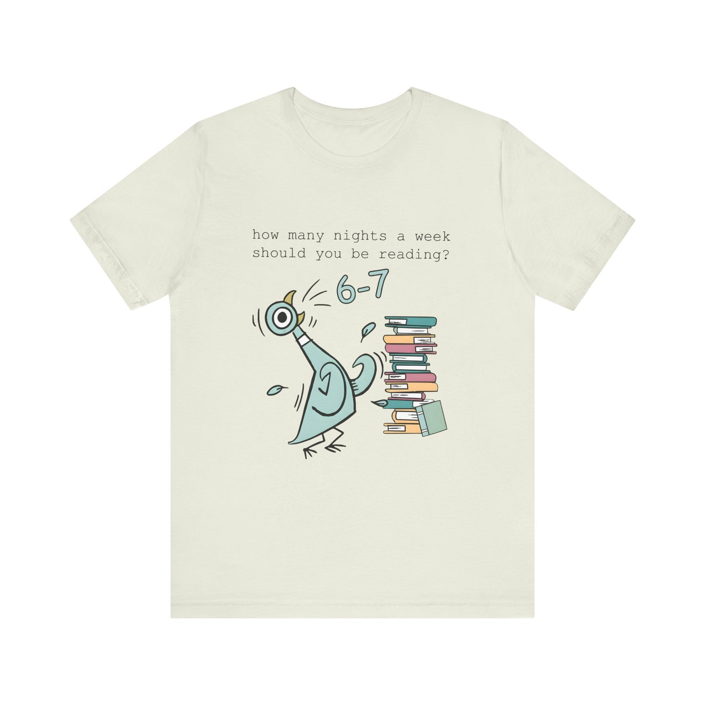 Pigeon Reading- 6 7 — Teacher Unisex T‑Shirt
