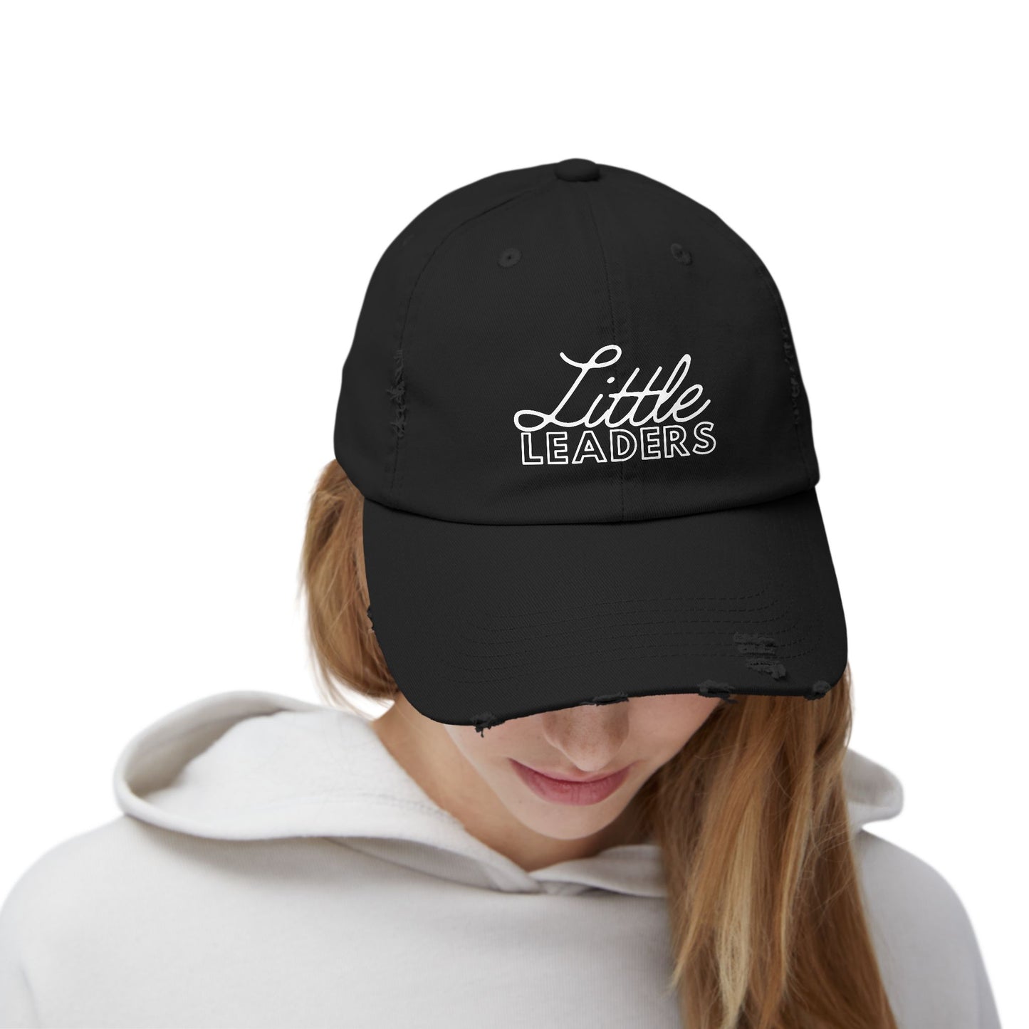 Little Leaders Unisex Distressed Baseball Cap