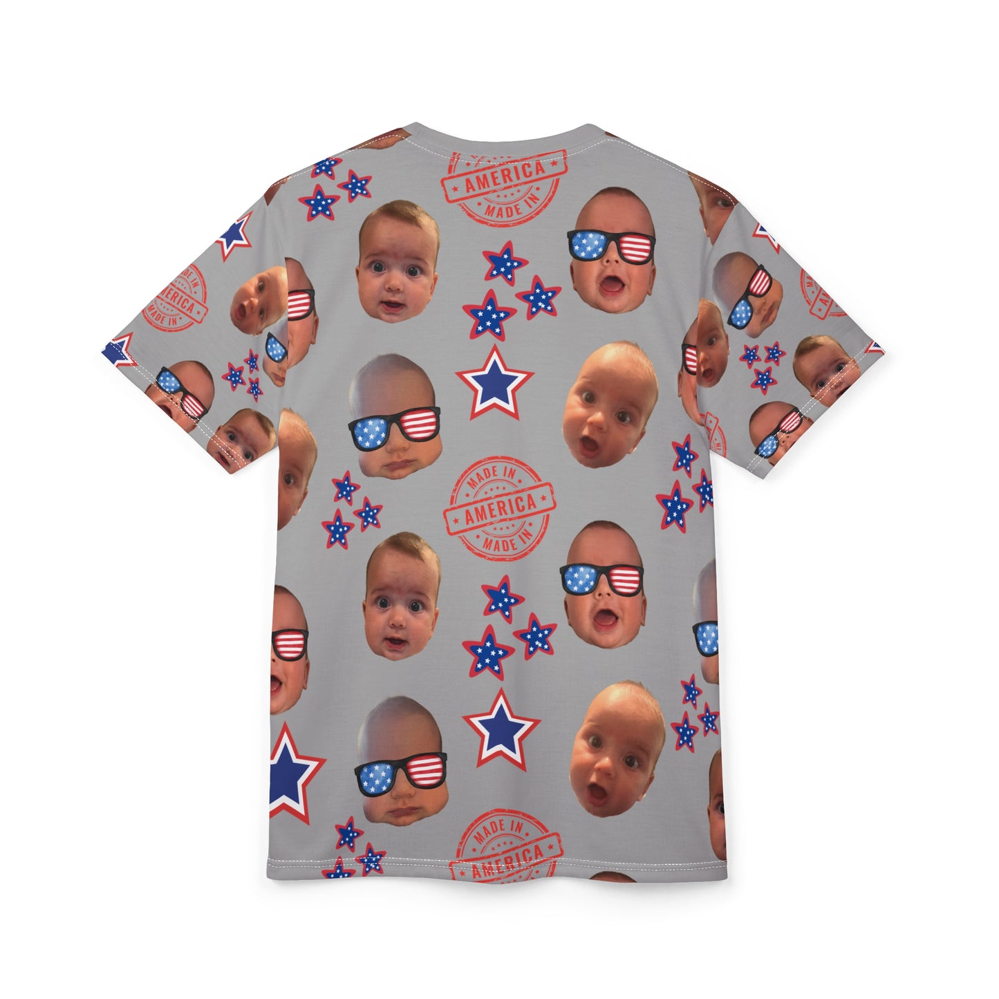Alyssa-  Grey All American Dad, Unisex Fan Shirt- Personalized