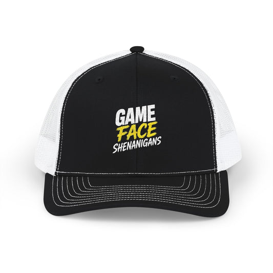 Game Face Shenanigans-  Embroidered Trucker Cap- Personalized Snapback