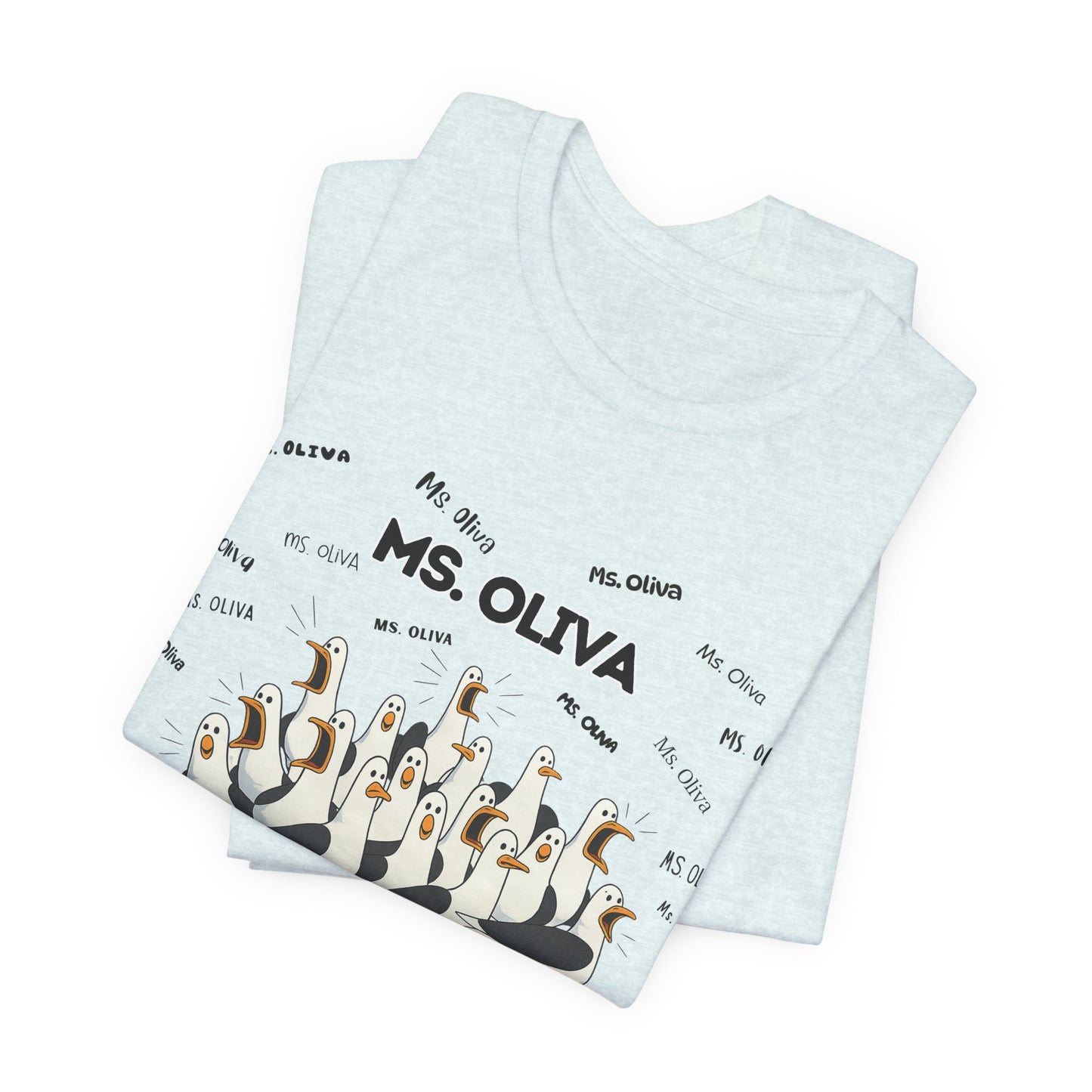 Ms. Oliva- Penguin Choir T-Shirt — Funny Teacher Personalized Tee