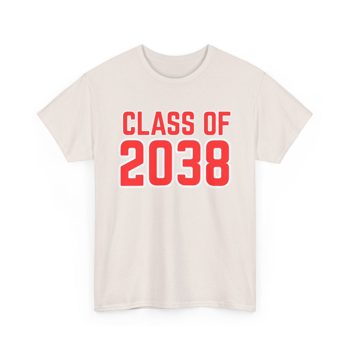 Class of 2038 Unisex Heavy Cotton Tee- Back to School- Grow With Me