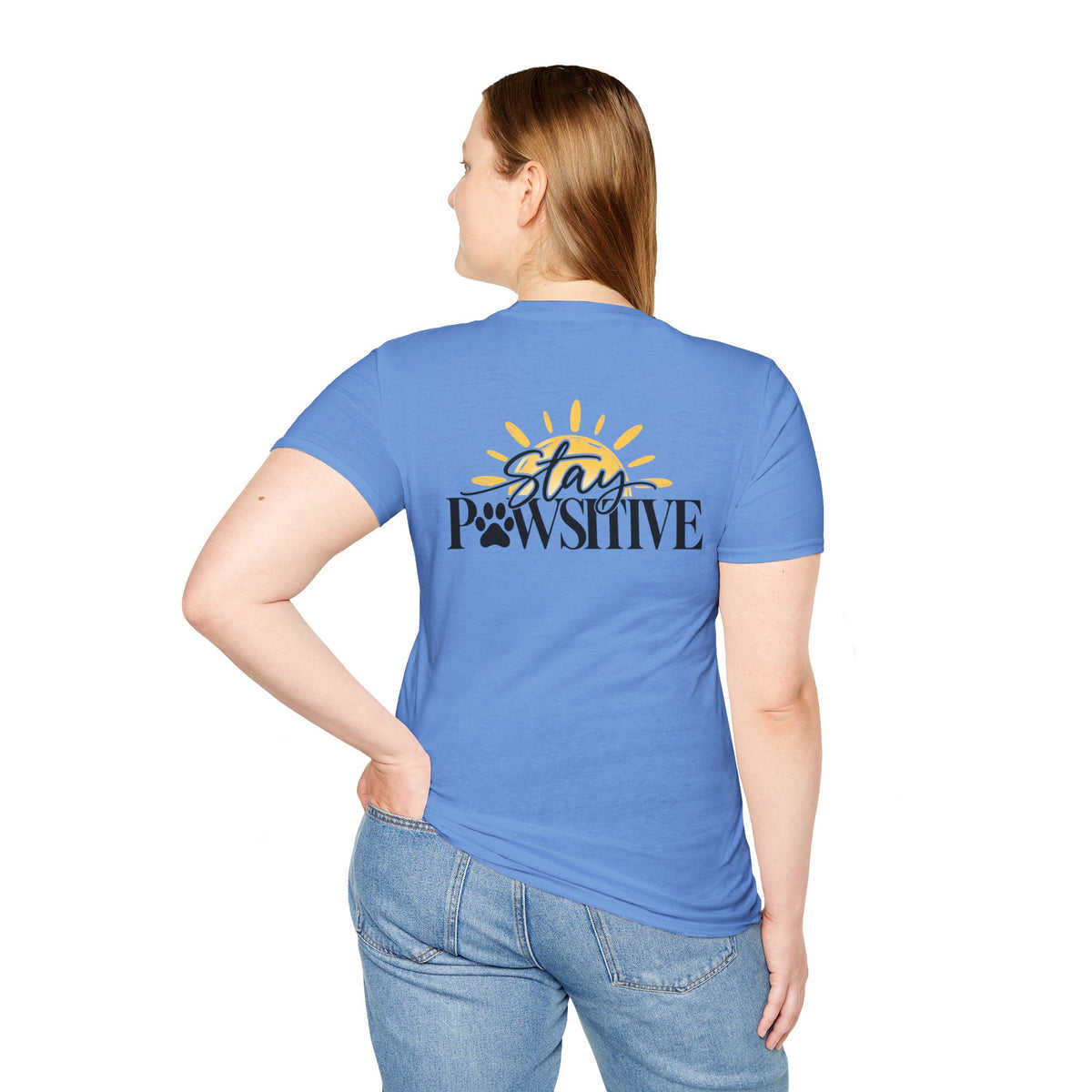 Hound & Home "Stay Pawsitive" — T-Shirt