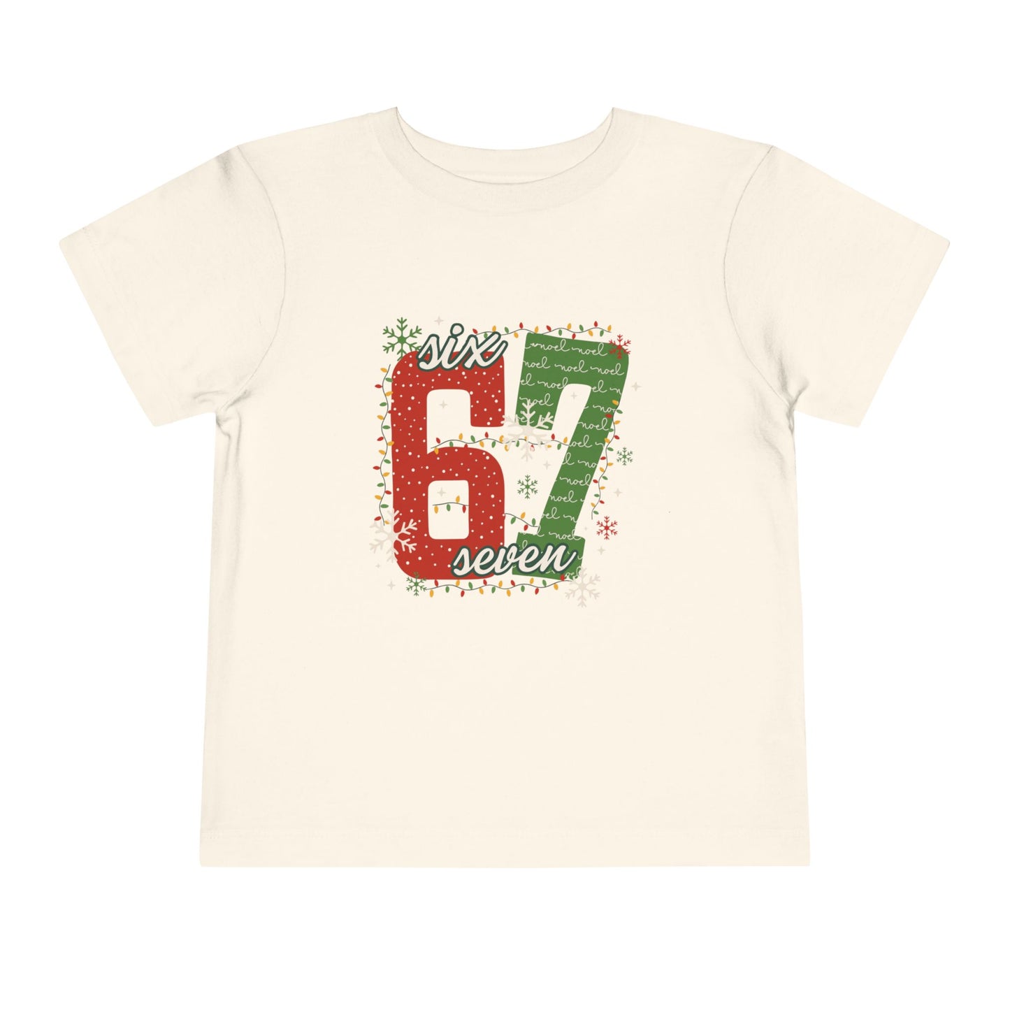 6-1 Toddler Tee "Six Seven" - Christmas