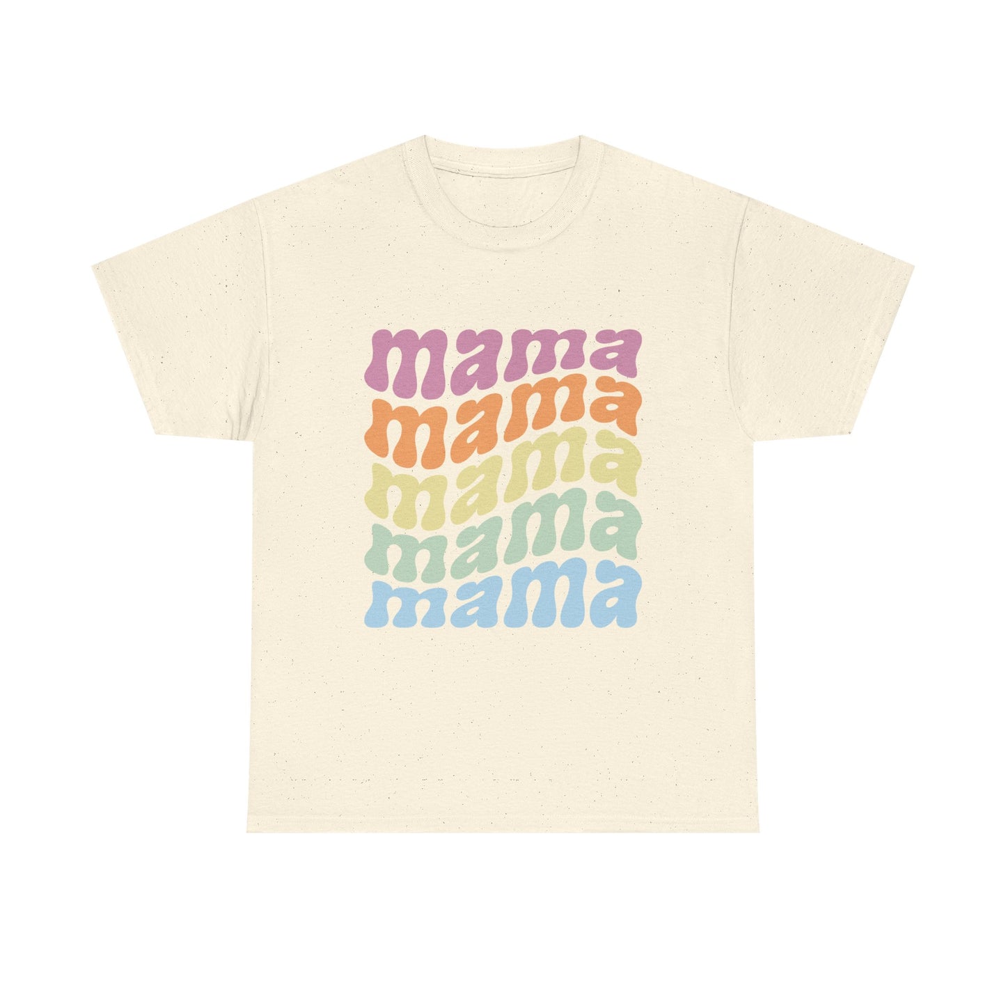 Retro Mama Unisex Heavy Cotton Tee - Colorful & Comfy