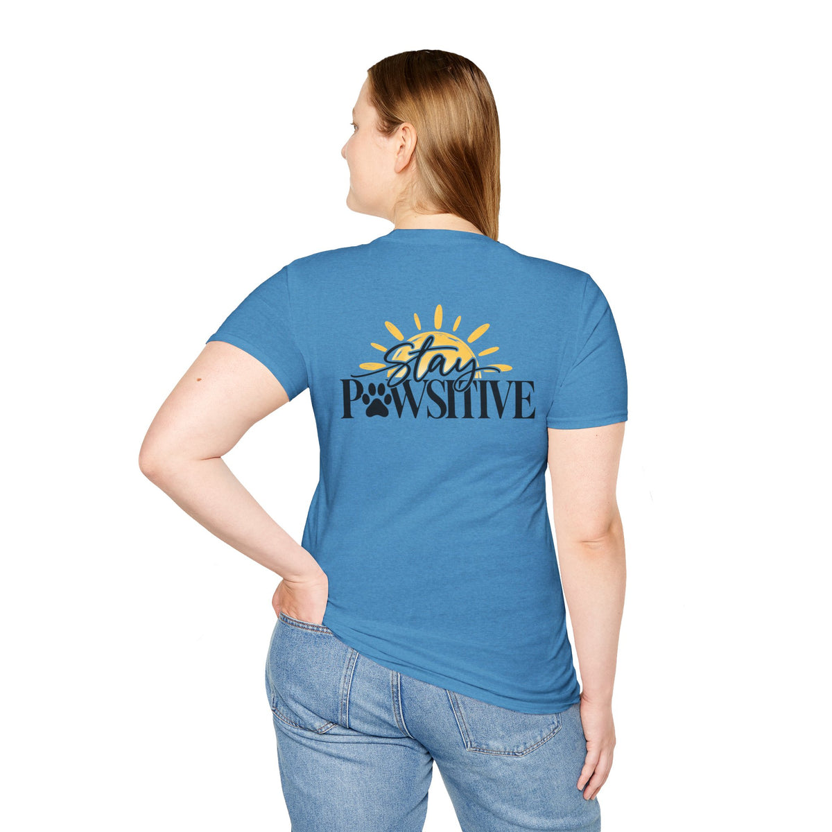 Hound & Home "Stay Pawsitive" — T-Shirt