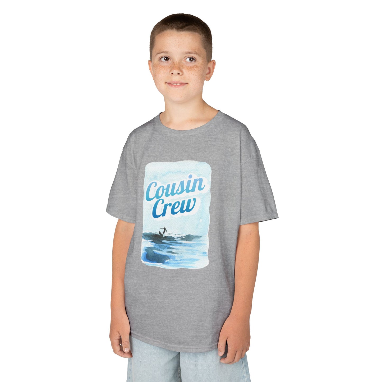 Cool Cousin Crew Kids Tee - Summer Fun, Family Gatherings, Beach Days, Mini Collection