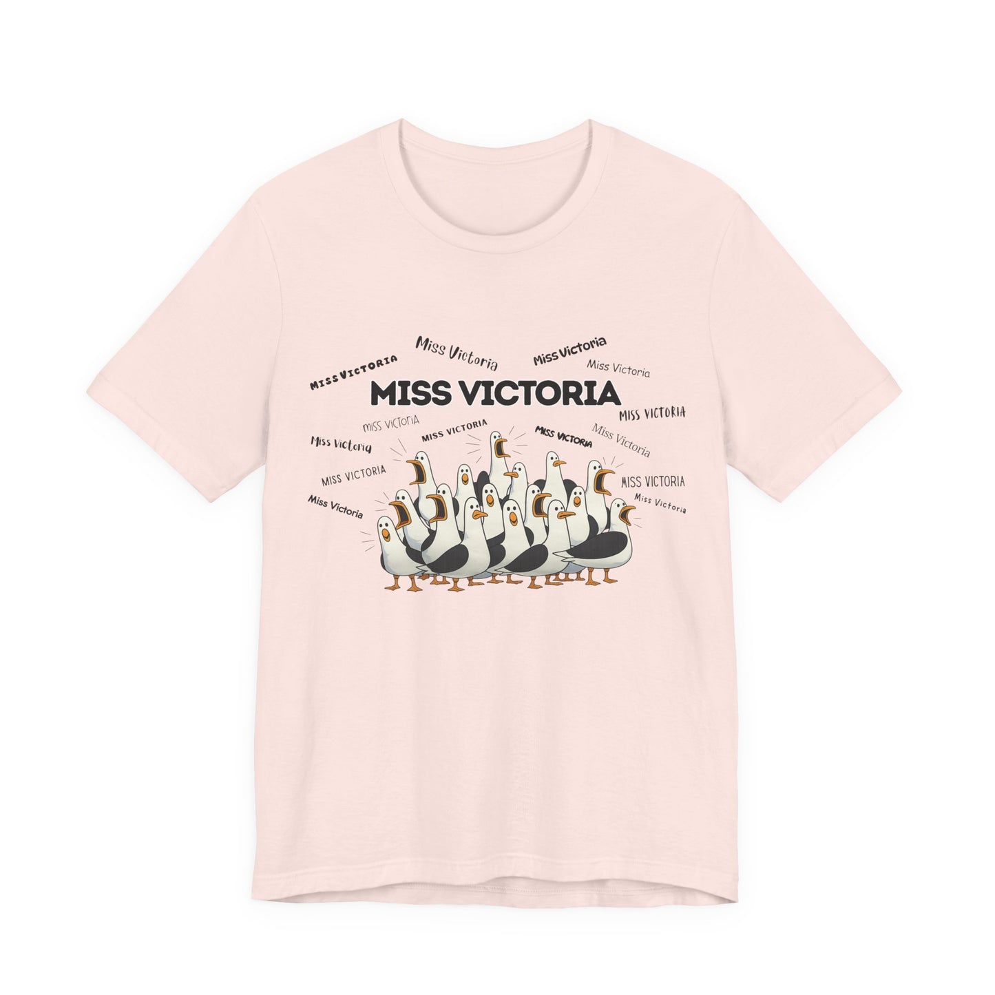 Miss Victoria- Penguin Choir T-Shirt — Funny Teacher Personalized Tee