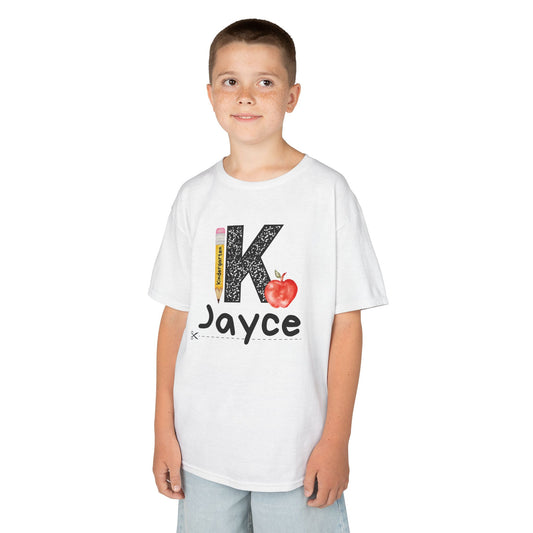 Jayce- Kindergarten- Personalized Kids Tee - Back to School