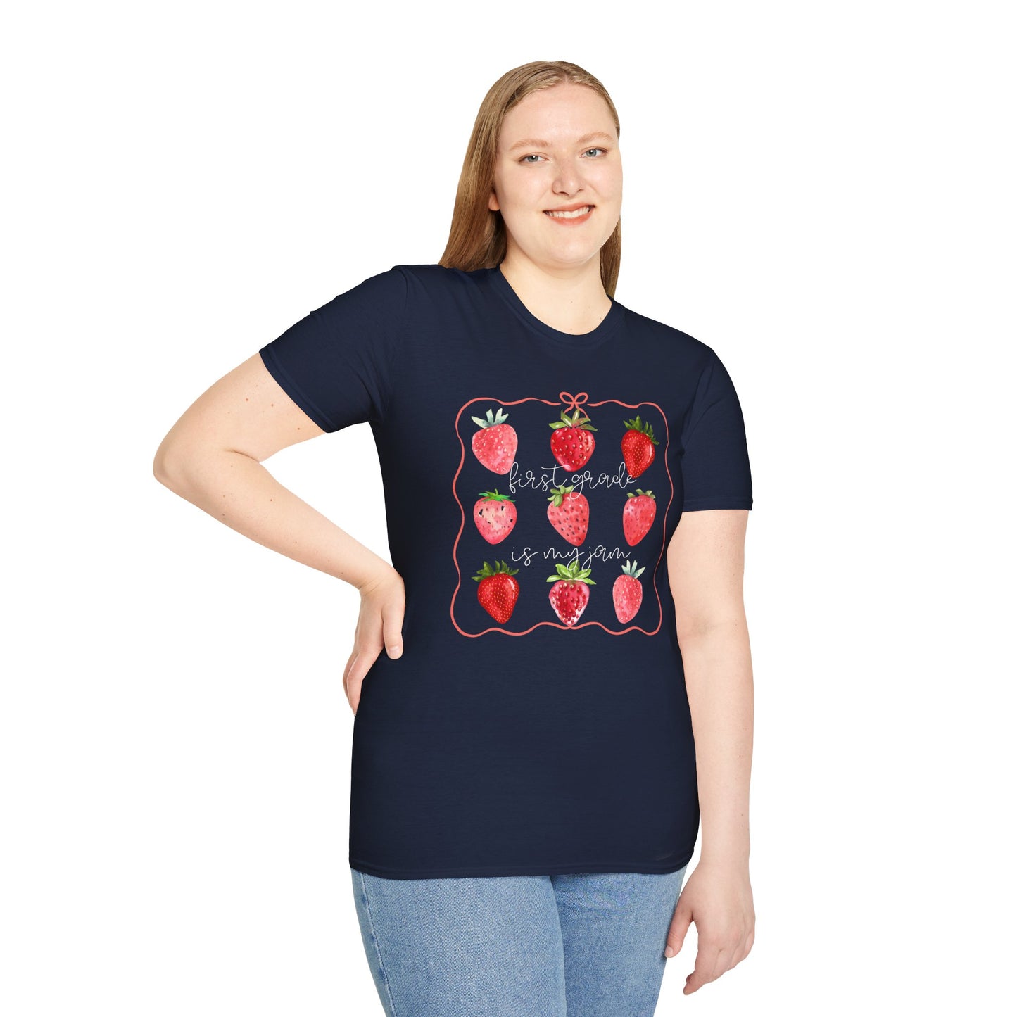 1st Grade is my Jam- Unisex Softstyle T-Shirt- Back to School