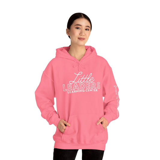 Little Leaders Teacher Simple Design Hoodie w/ Teacher on Sleeve - Cozy Unisex Sweatshirt