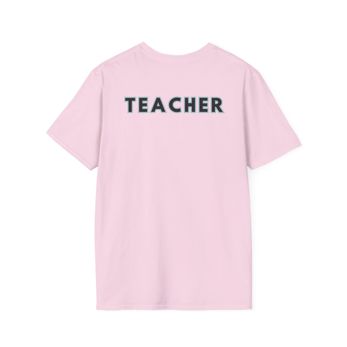 Little Leaders Teacher w/ Backpack Design Unisex Softstyle T-Shirt