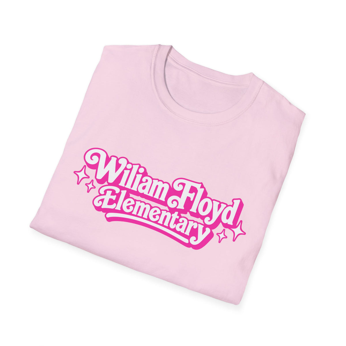 WFE Barbie (w/sparkles) -Breast Cancer Awareness Tee, Unisex Softstyle T-Shirt