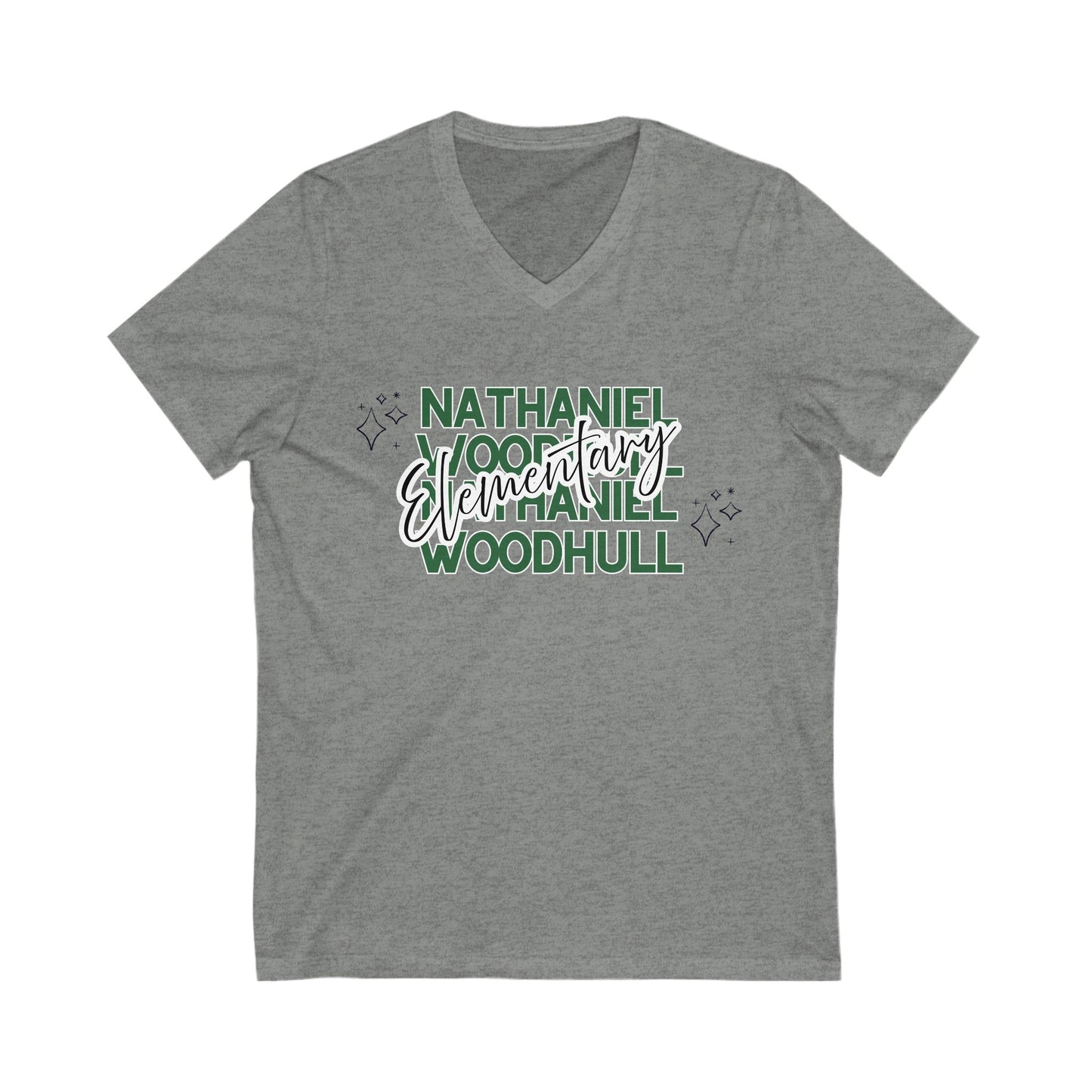 Woodhull Elementary School V-Neck Tee - Every Child Matters