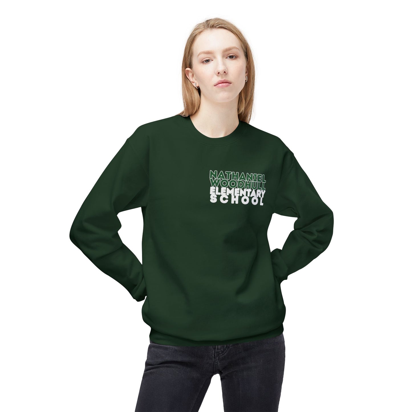 Woodhull Elementary School Fleece Crewneck Sweatshirt