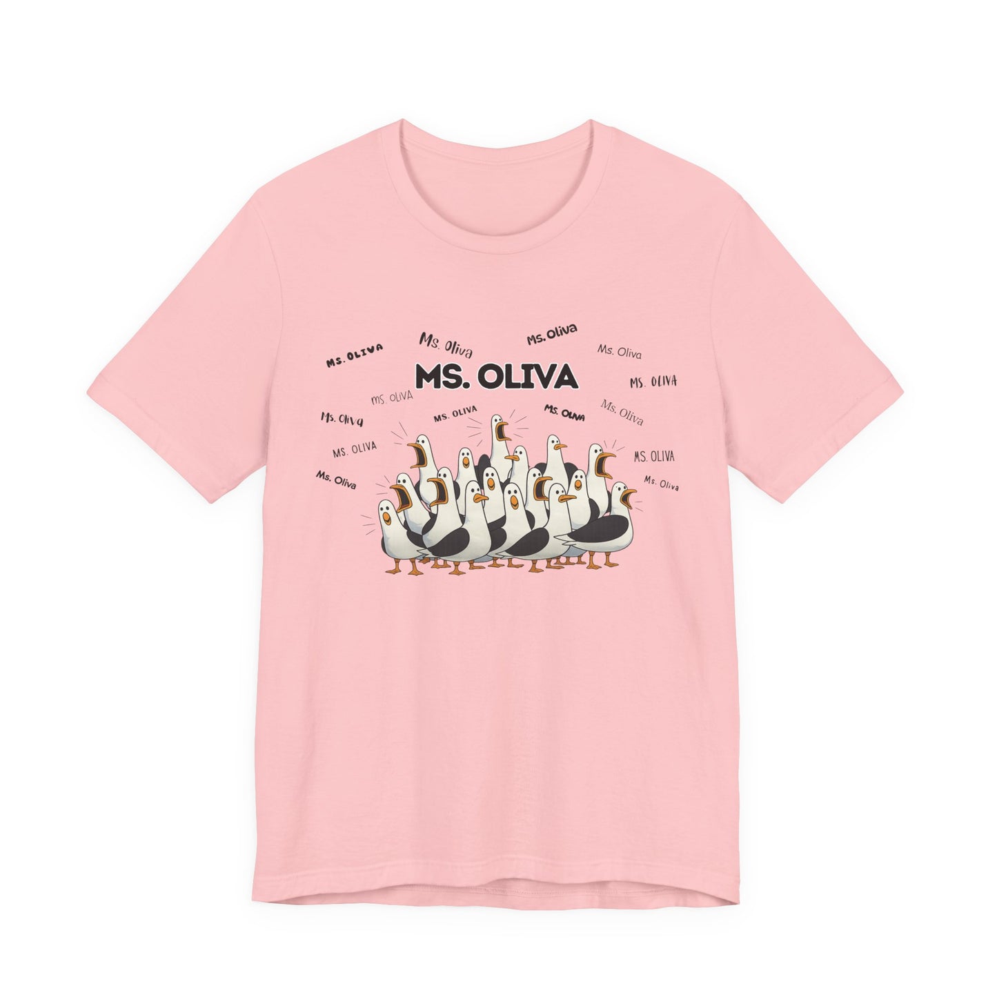 Ms. Oliva- Penguin Choir T-Shirt — Funny Teacher Personalized Tee