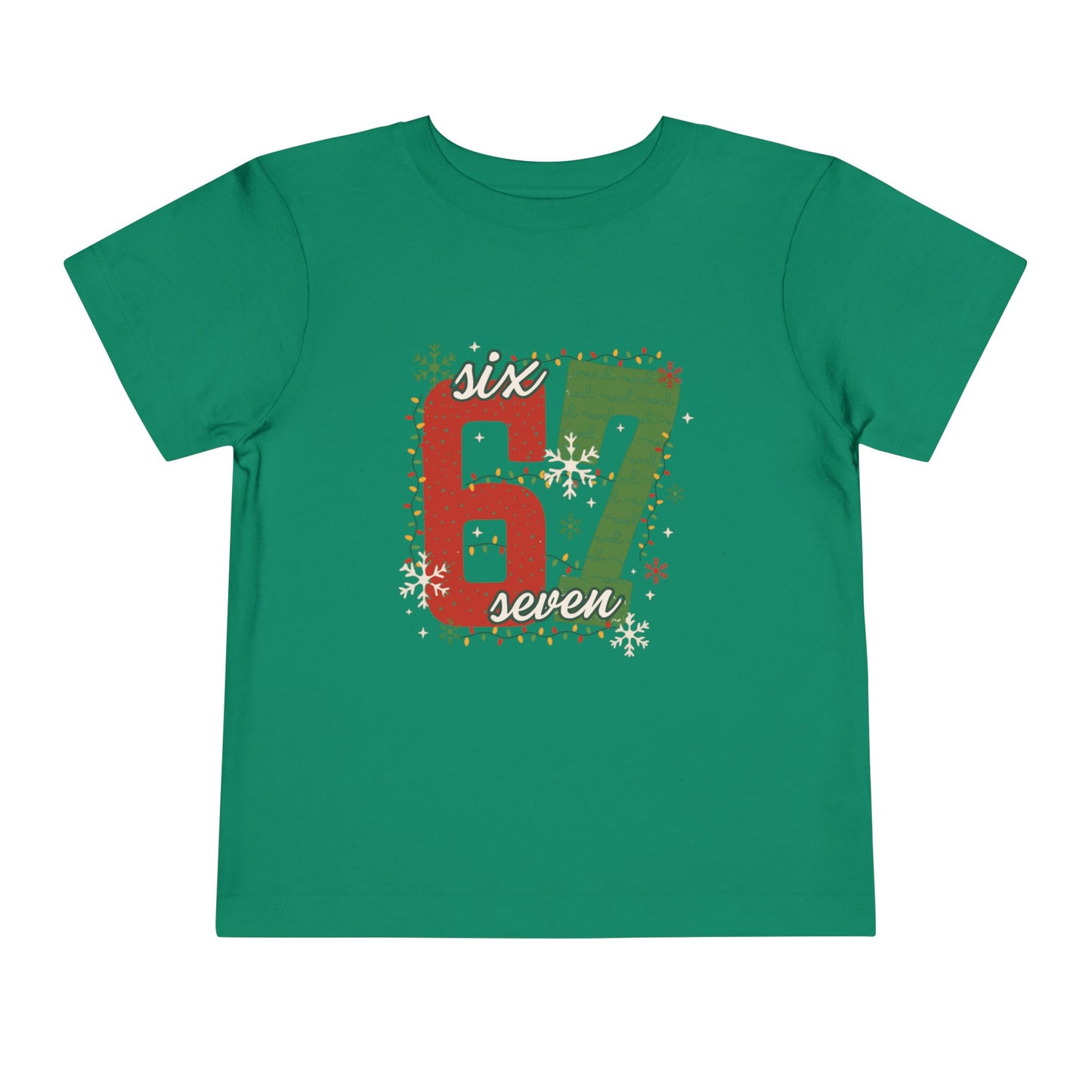6-1 Toddler Tee "Six Seven" - Christmas